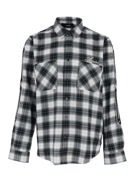 Camasa Shirt with Classic Collar and All-Over Check Motif in Multicolor Wool for Men