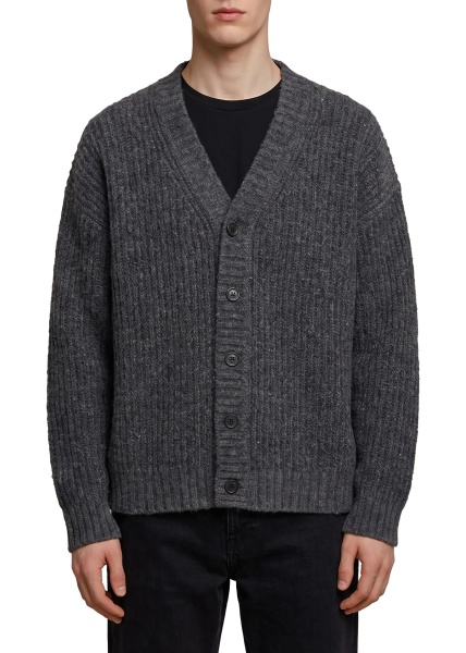 Cardigan Anthracite Wool Cardigan Over
