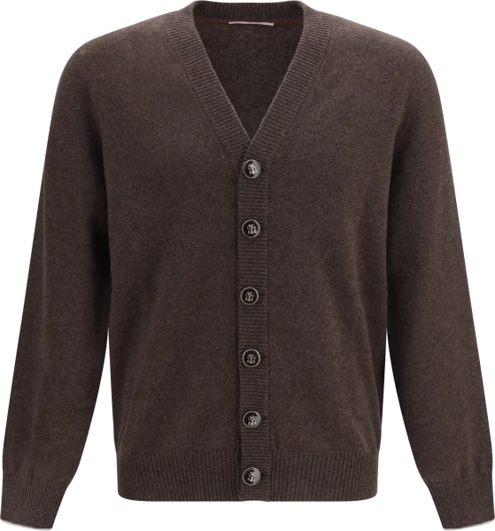 Cardigan Brunello Cucinelli multicolor din casmir