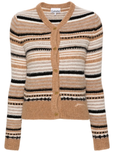 Cardigan Ganni neutru