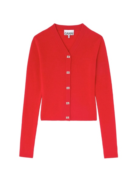 Cardigan Ganni rosu
