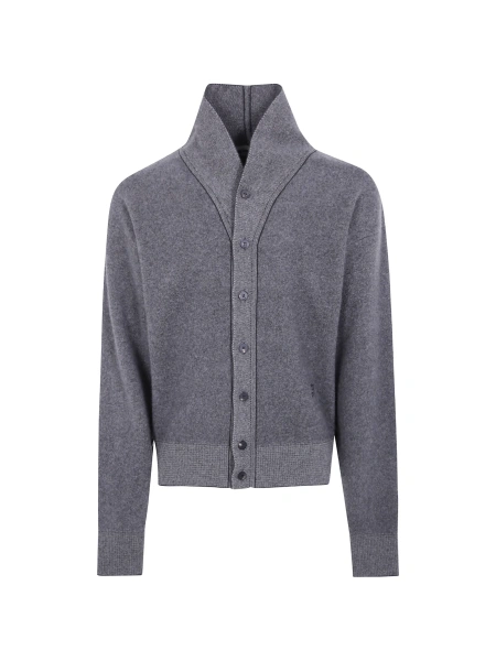 Cardigan JACQUEMUS gri din merino
