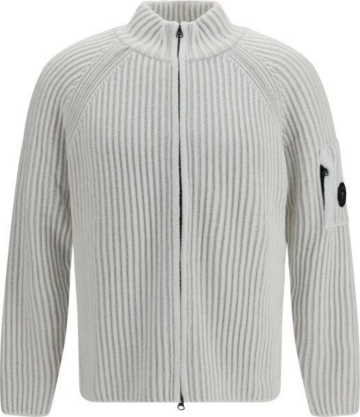 Cardigan Ribbed wool-blend Cardigan