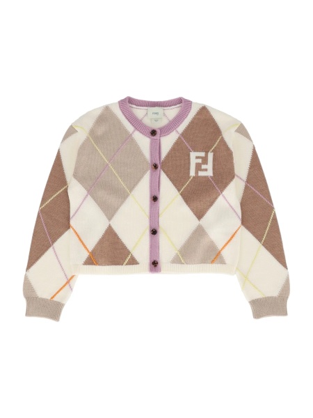 Cardigane FF ARGYLE KNIT CARDIGAN