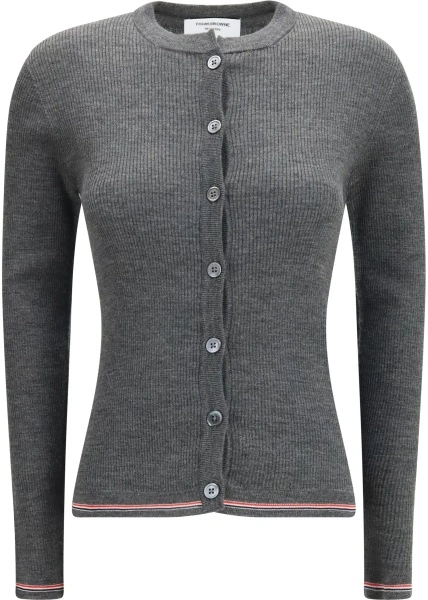 Cardigane Ribbed merino wool Cardigan
