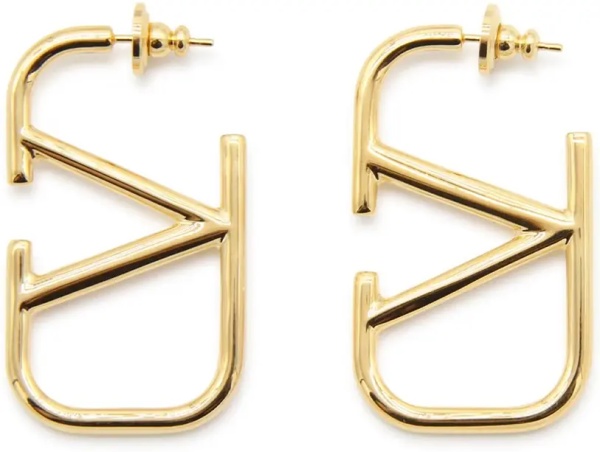 Cercei Vlogo Signature Metal Earrings
