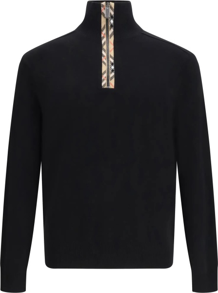 Check wool Sweater