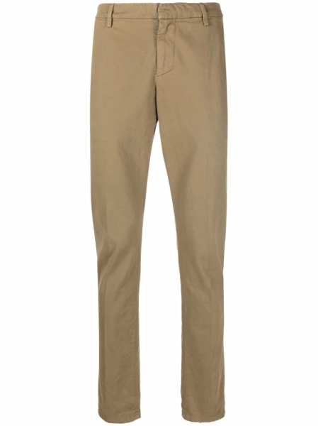 Chinos Dondup neutri din spandex/elastan si bumbac