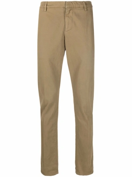 Chinos Dondup neutri din spandex/elastan si bumbac