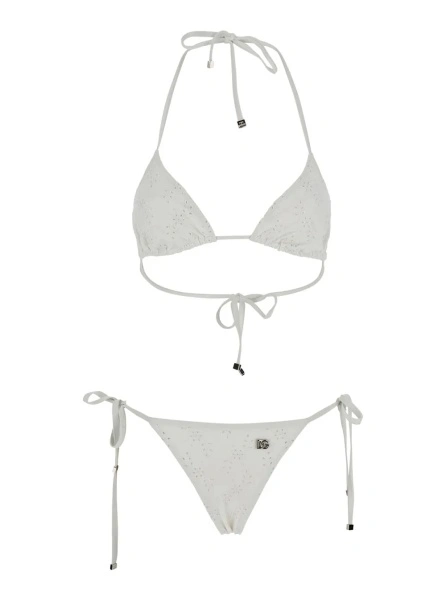 Costum de baie Dolce & Gabbana alb