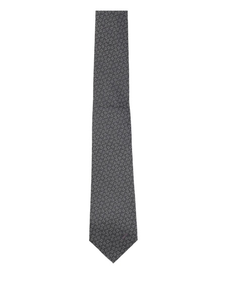 Cravata Gucci Horsebit gri