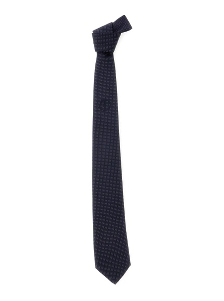 Cravate Blue Tie with All-Over Polka Dots for Men