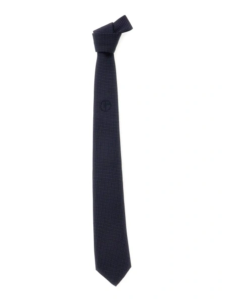 Cravate Blue Tie with All-Over Polka Dots for Men