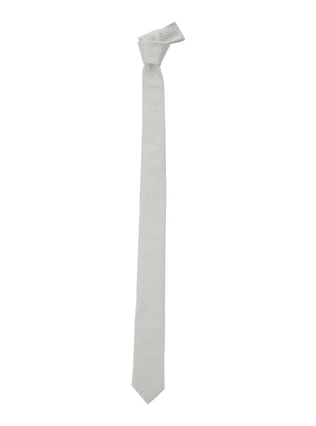 Cravate TIE 5.5 CM - White Silk Tie for Men