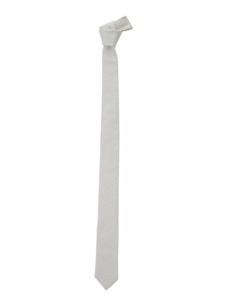 Cravate TIE 5.5 CM - White Silk Tie for Men