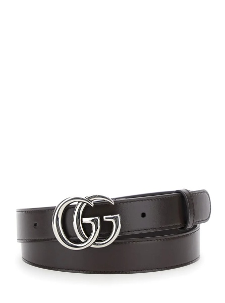 Curea Belt with GG Buckle in Brown Leather for Men