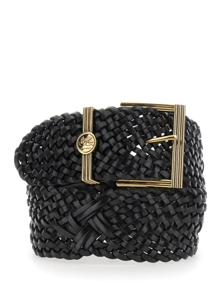 Curea ETRO neagra din piele