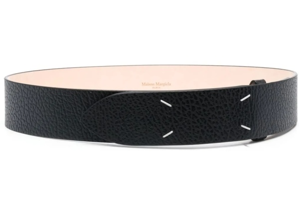 Curea Grained Four-Stitch Belt