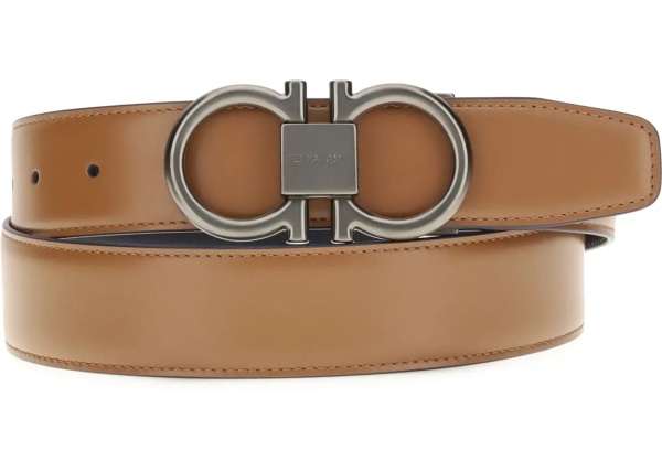Curea Reversible leather Gancini Belt