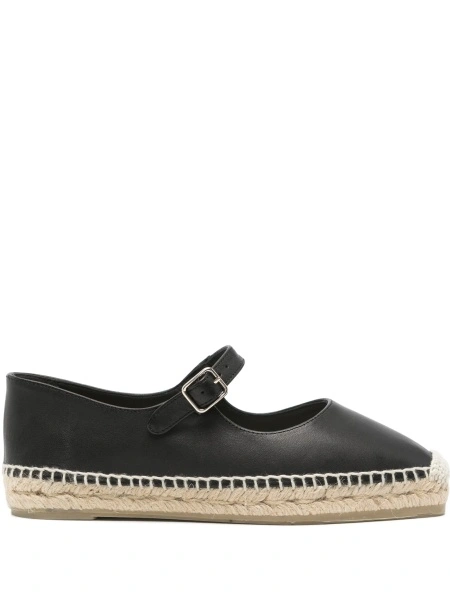 Espadrile CASTAÑER negre din piele