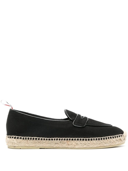 Espadrile Thom Browne negre din bumbac