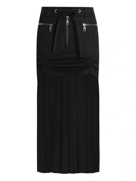 Fusta cu pliuri Dolce & Gabbana neagra