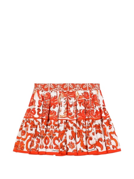 Fusta Dolce & Gabbana alba din bumbac