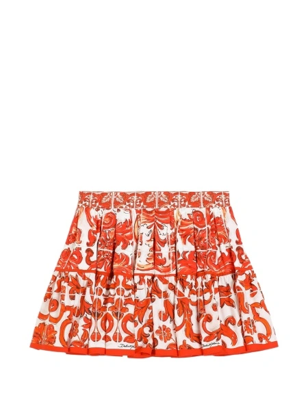 Fusta Dolce & Gabbana alba din bumbac