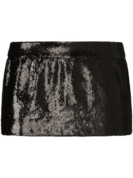 Fusta Dolce & Gabbana neagra din polyester