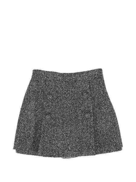 Fusta Dolce & Gabbana neagra din vascoza si bumbac