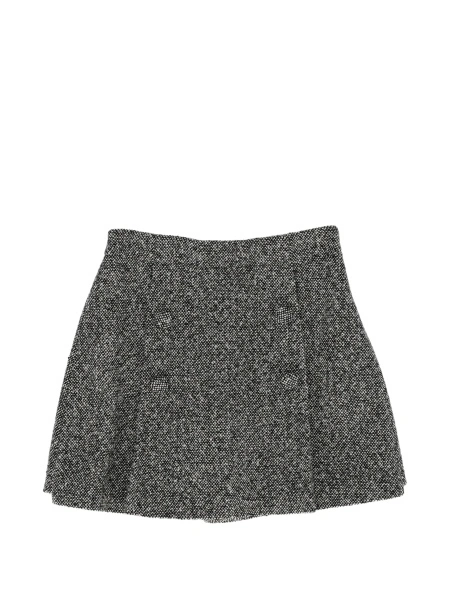 Fusta Dolce & Gabbana neagra din vascoza si bumbac