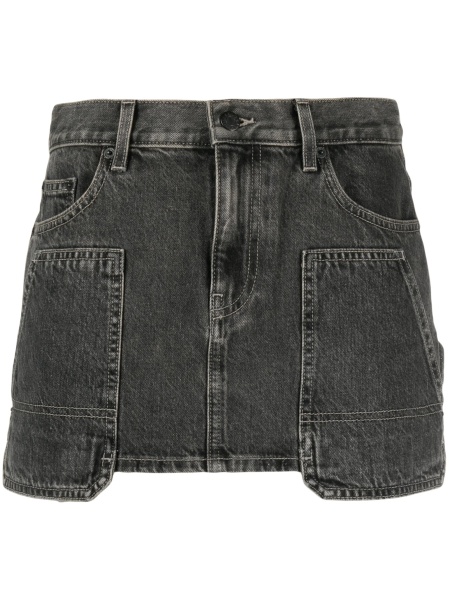 Fusta HELMUT LANG gri din bumbac