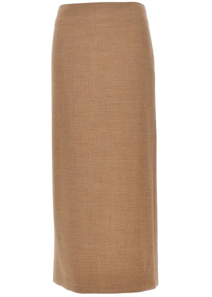 Fusta 'Jackie' stretch wool midi skirt