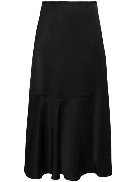 Fusta Jil Sander neagra din matase si vascoza