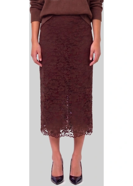 Fusta Lace Midi Skirt