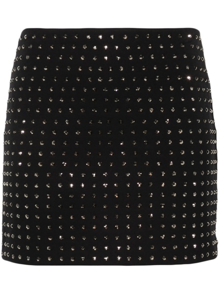 Fusta SPORTMAX neagra din polyester si elastan
