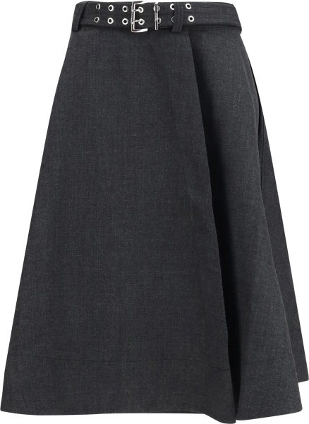 Fusta Wool wrap Skirt Ganni Wool wrap Skirt