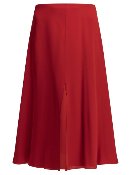 Fuste Flared midi skirt in silk