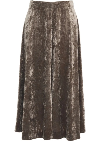 Fuste Velvet midi skirt