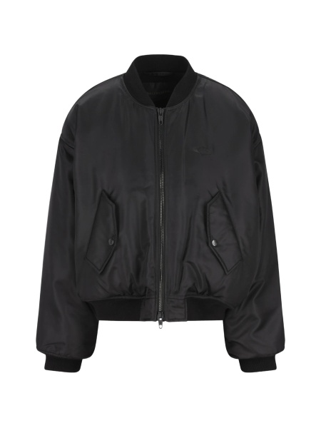 Geaca bomber Balenciaga neagra din poliamida