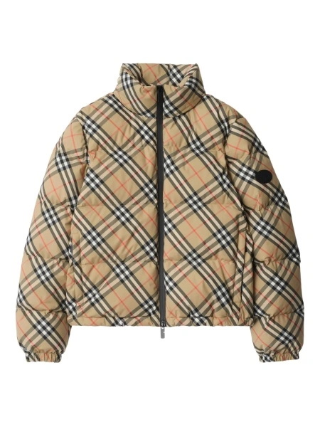 Geaca de iarna Burberry vintage check neutra