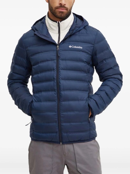 Geaca de iarna Columbia albastra din polyester