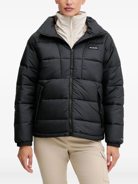 Geaca de iarna Columbia neagra din poliester reciclat