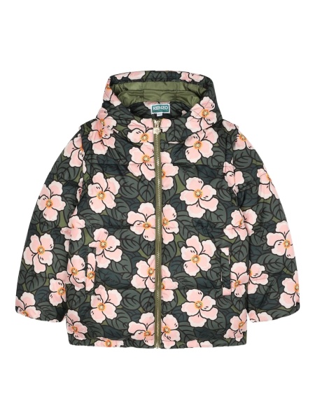 Geaca de iarna Kenzo verde din polyester