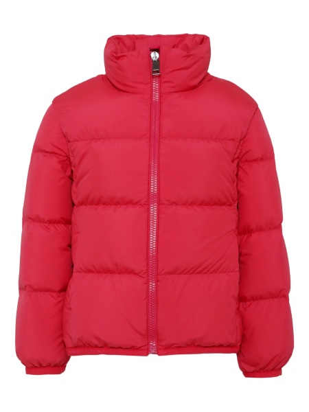 Geaca de iarna Moncler roz din polyester