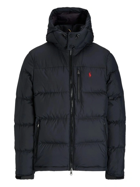 Geaca de iarna Ralph Lauren neagra din polyester