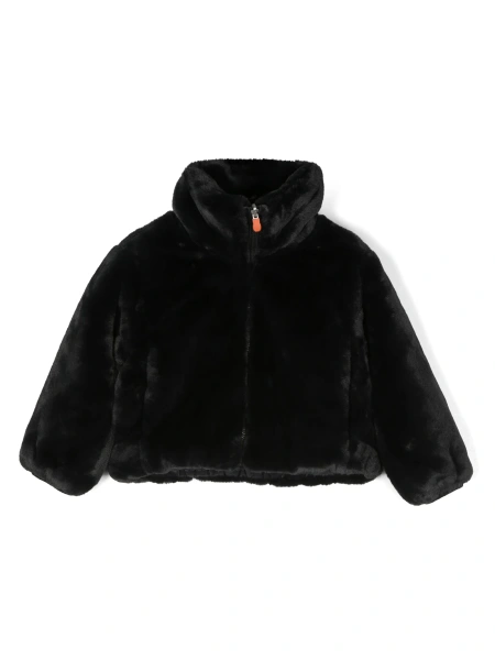 Geaca de iarna Save the Duck neagra din poliester reciclat