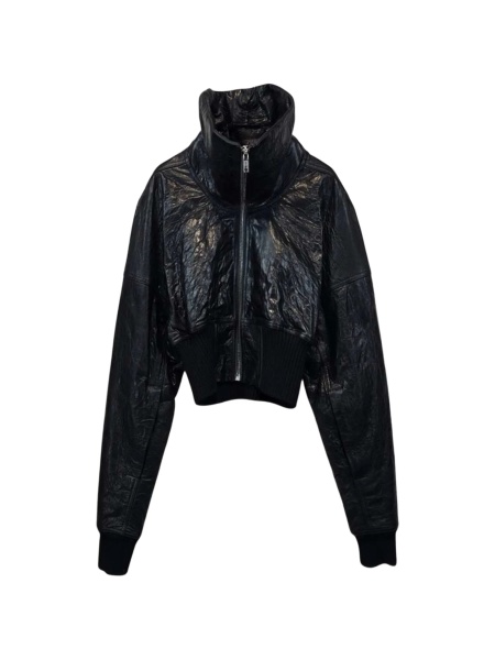 Geaca de piele Rick Owens neagra din piele