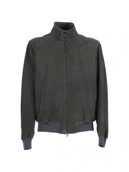Geaca de piele STEWART - SCETTRO verde