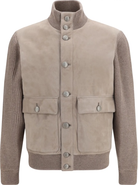 Geaca de Piele Suede Jacket